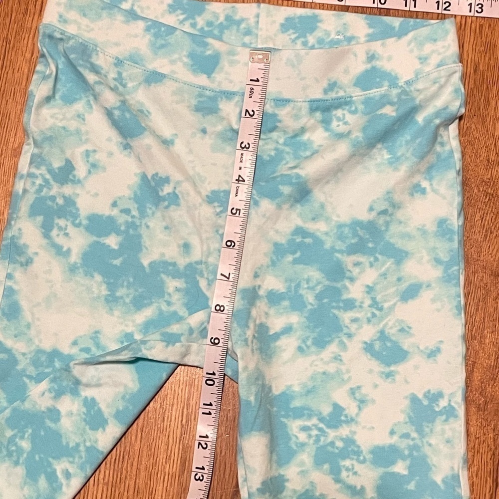 Children's Place Girls Flare Legging Pants blue tie dye pants - Picture 5 of 7